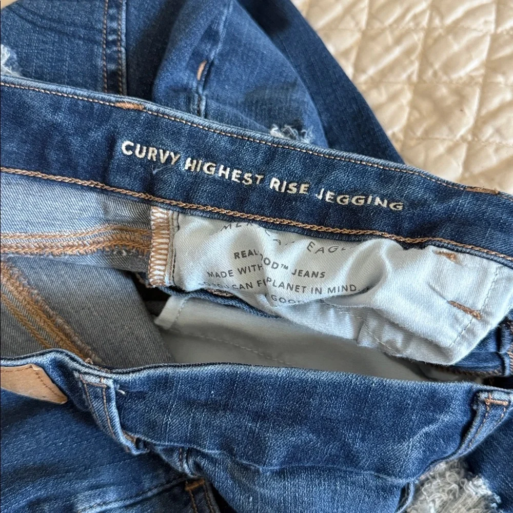 American Eagle 12S Curvy Highest Rise Jeggings - Picture 2 of 5